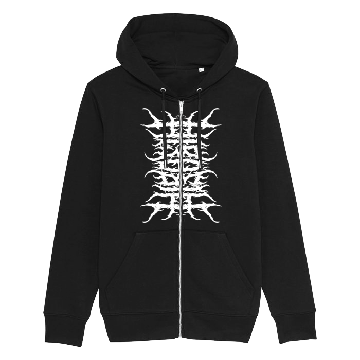 Serrated Zip-up Hoodie